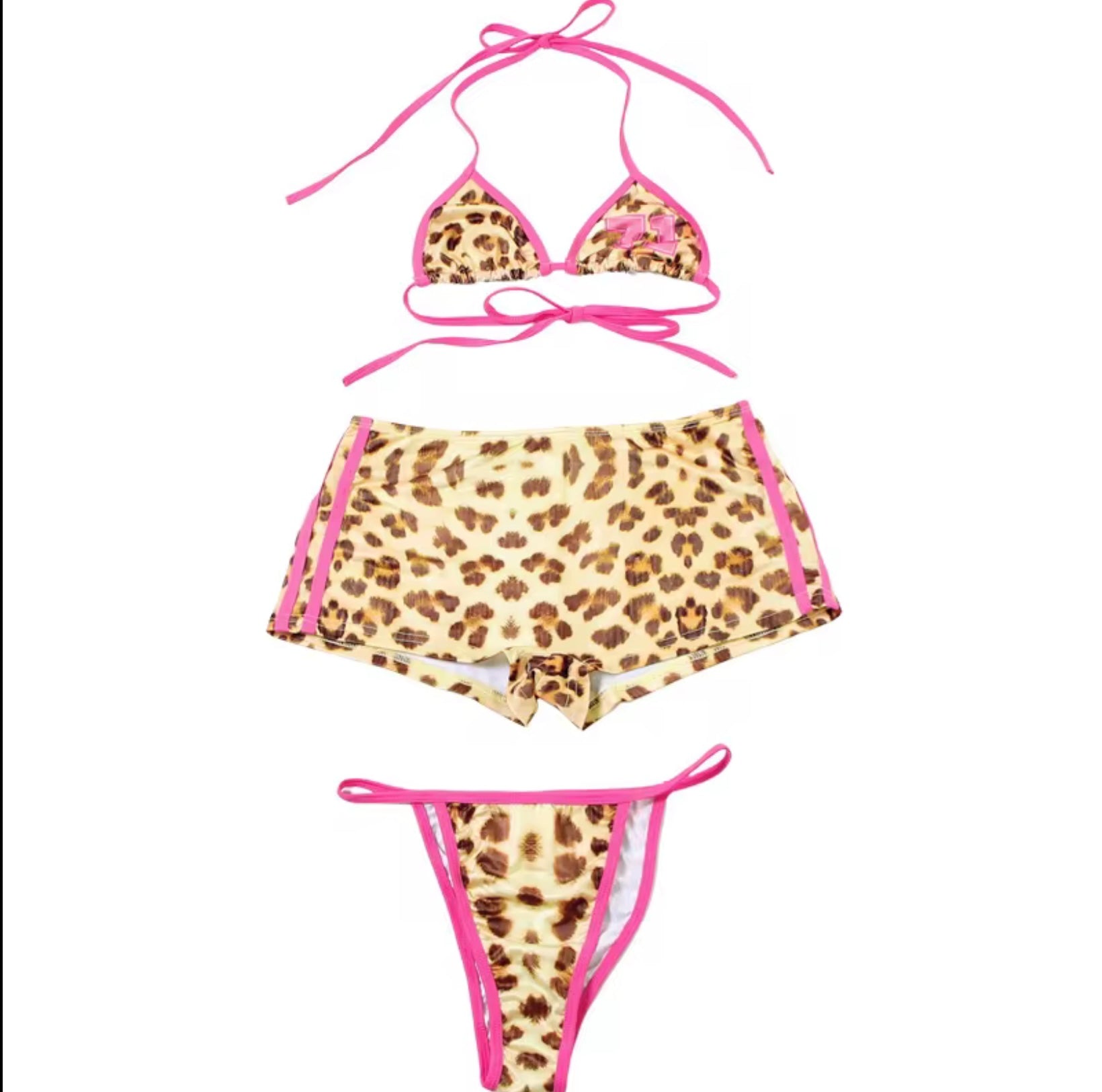 Maillot de bain “Pink Vibe” – Ensemble 3 pièces